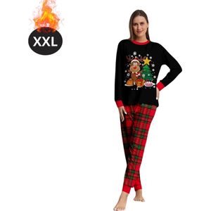 Bovista Kerst Pyjama - Dames - Kerstpyjama - Vrouwen - Slaapkleding Volwassenen - Set - Broek - Shirt - Christmas - Maat XXL