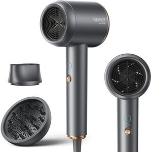 Ionische föhn met diffuser - 1800W draagbare haardroger voor zowel thuis als onderweg