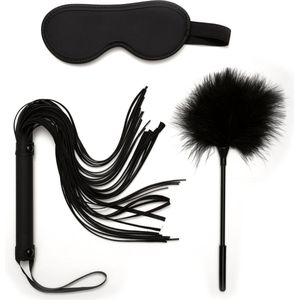 Flex BDSM Kit 2 (3stk.) - Kietelaar - Flogger - Masker Flex Bondage - BDSM - Koppels - Seksspeeltjes - Moederdag cadeau - Vaderdag cadeau