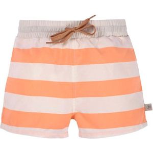 Zwemshort meisje gestreept - milky / peach