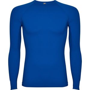 Kobalt Blauw thermisch sportshirt met raglanmouwen naadloos model Prime maat 10 jaar