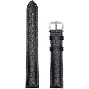 Hirsh Horlogeband -  Aristocrat Zwart - Leer - 18mm