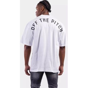Off The Pitch Loose Fit Pitch T-Shirt Heren Wit - Maat: S