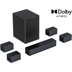 ULTIMEA Poseidon D80 Boom – 7.1-kanaals Dolby Atmos-soundbar met draadloze subwoofer, 500W vermogen, app-bediening en Bluetooth