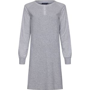 Dames Nachthemd Pastunette - Soft Grey - Katoenmix - Badstof - Maat 48