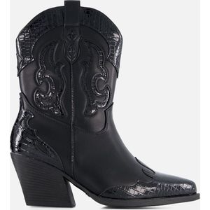 Ann Rocks Cowboylaarzen zwart Pu - Maat 39