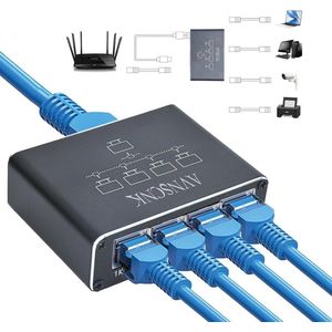 4-poorts netwerkschakelaar 1000 Mbit/s voor gigabit ethernet verbindingen