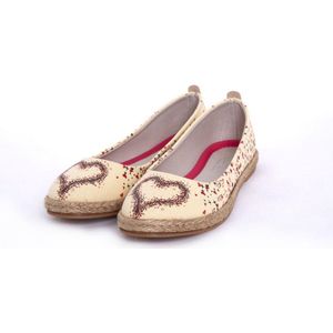 GOBY Hartjes Ballerina – Handgemaakt – Premium Kwaliteit – Maat 40