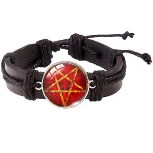 Akyol - pentagram - armband voor hem en haar - satan armband - gothic - pentagram armband – spiritus armband