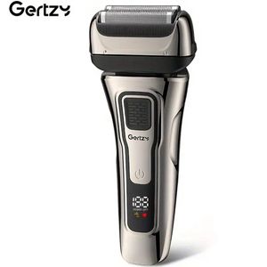 2in1 Gertzy Scheerapparaat - Digitale Full Body Shaver + Precisie/Baardtrimmer - Usb-Oplaadbare 2in1 Shaver - Perfecte Reiseditie - Ultieme Lichaamshaar Verzorging voor Dames en Heren - Kleur: Zilver