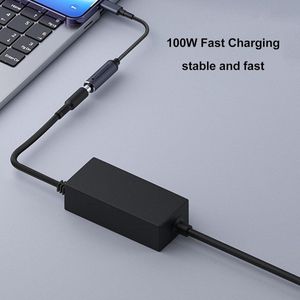 DC Naar USB C-adapter 100 W PD - Vrouwtje naar Mannelijk - DC4506 - Type C-kabel voor Telefoons, Tablets, Laptops .