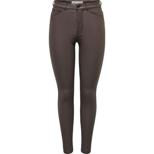 Jacqueline de Yong Broek Jdynewthunder Coated High Skn Pnt N 15211786 Chocolate Brown Dames Maat - W25 X L34