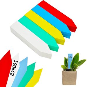 Opschriften voor planten - Plantenbordjes wit - Plantensteker kunststof - Tuinbordjes om te beschrijven - Weerbestendig plantenetiketten voor buiten - Hangend voor buiten weerbestendig (COLOR)