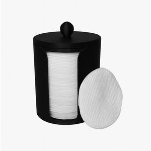 Wattenschijfjeshouder - Wattenschijfjes Houder - zwart- badkamer organizer, wattenstaafjes houder, wattenschijfjes , wattenschijfjes voordeelverpakking, wattenhouder, watjes houder, badkamer accessoires EAN: 8720634508773 Wattenschijfjes Wehl