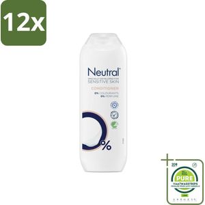 Neutral Conditioner Parfumvrij 250 ml - Voordeelverpakking - 12 stuks - Neutral conditioner - Conditioner gevoelige hoofdhuid