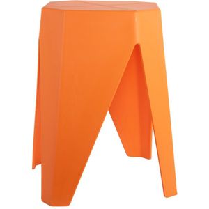 Leitmotiv Kruk Cherish - Helderoranje - 29x29x47cm - Scandinavisch