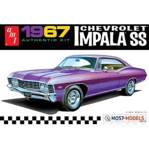 1:25 AMT 0981 1967 Chevrolet Impala SS Car Plastic Modelbouwpakket