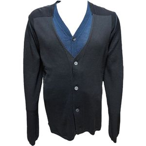 Cast Iron Trui - Donkerblauw / Zwart - Maat L