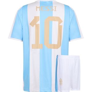 Argentinië - Voetbaltenue Messi - Shirt en Broekje - Blauw-Wit - Voor Kinderen en Volwassenen
