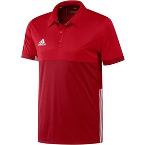 adidas T16 'Oncourt' Polo Heren - Shirts  - rood - S