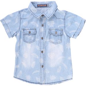 Overhemd voor jongens - jeans blauw - 8 jaar