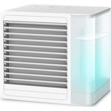 FlinQ Mini Aircooler - Luchtkoeler - tafelventilator - Airco - 800ml Waterreservoir - LED-verlichting