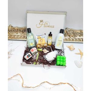 Verzorgingsset 12 stuks - Hawsaz.nl Cadeau - Geschenksets - Gezicht verzorging geschenkset - Gezichtsolie -Dames cadeauset - Verwenpakket - Geschenkset - Moederdag cadeau - Luxe Verwenpakket - Gezichtcreme - Dag en nacht creme - verzorgingsproducten