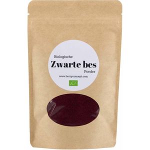 Biologische zwarte bessen poeder 150 gram