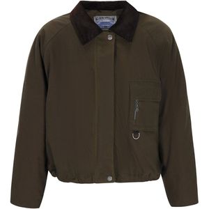 DreiMaster Vintage Tussenjas  olijfgroen / zwart