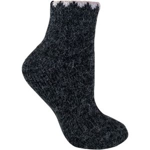 Alpaca wandelsokken zwart voor dames, schoenmaat 37-42, laarzen sokken, lekker warm, ideaal voor wandelen of lekker lui op de bank