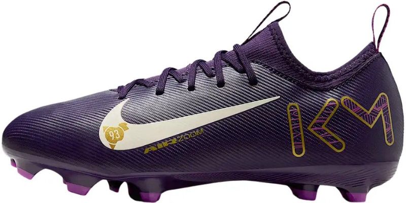 Nike - JR ZOOM VAPOR 16 ACAD KM FG/MG - Voetbalschoenen - Paars - Synthetisch Materiaal
