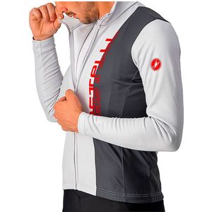 Castelli Traguardo Fz Jersey Met Lange Mouwen Wit XL Man