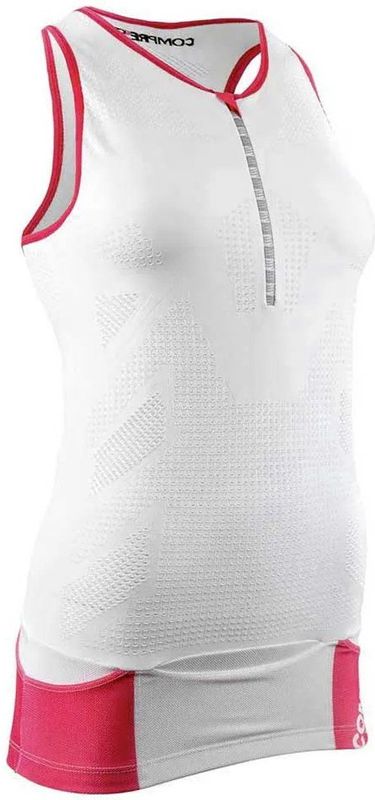 Compressport - TR3 AERO TANK - Mouwloos T-shirt - Wit - Dames