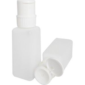 Dispenser pomp / vloeistof pomp 250 ml, in de kleur wit. Voorzien van een dop t.b.v. in- en uitschakelen van de pompfunctie. Een nagelstyliste kan niet zonder een pomp voor liquid vloeistoffen.