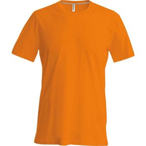 Kariban Heren Slim Fit Korte Mouw Bemanningshals T-Shirt (Oranje)