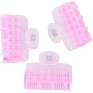 Plastic Haarrollen Haarkrulspelden Zelfgrip - 9 Stuks - Voor Krullend Haar - Kappers Clips - Curling Gereedschap - DIY Of Kapsalon - Vrouwen Dames - Haarstijl