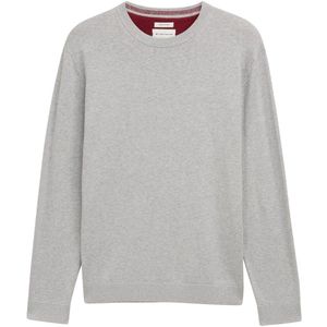 Tom Tailor - Regular Fit - Gebreide Pullover - Mêlee - Zuiver Katoen