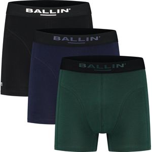 Ballin Amsterdam - Heren Regular Fit 3-Pack Boxershorts - Multicolor - Maat XL