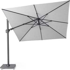 Platinum Challenger T2 Parasol 300x300cm Wit - Witte Zweefparasol Vierkant