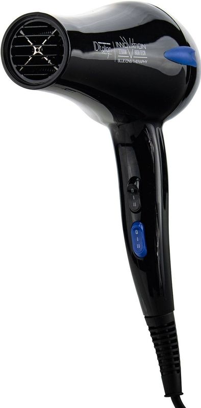ITALIAN DESIGN - Hoge Prestaties Föhn - Blauw - 2200W - Ergonomisch Ontwerp
