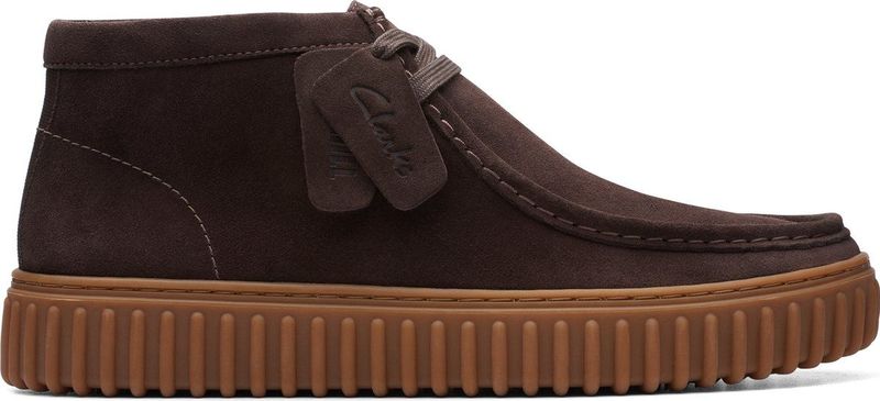 CLARKS - Torhill - Veterschoen - Bruin - Leer en Suède