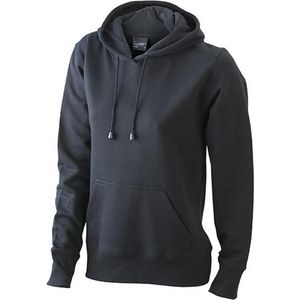 James and Nicholson Dames/dames Hooded Sweatshirt (Zwart)