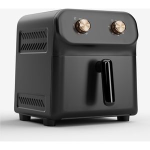 Klarstein Heteluchtfriteuse - Airfryer Oven - 1700 W - 8 Liter - Eenvoudige Bediening & Timer - Air Fryer XL Met 360° Circulatie - Zwart