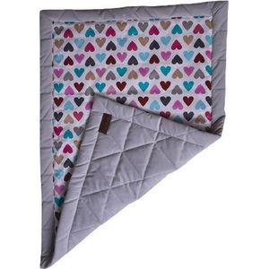 Kinder Hop Deken Triangles 100 X 70 Cm Katoen/fluweel Grijs