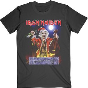 Iron Maiden - No Prayer For Christmas Heren T-shirt - L - Zwart