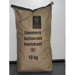 Dammers Houtskool 2 x 10 KG Black Wattle Restaurant Houtskool