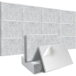 Akoestische Platen - 10 Stuks Geluidsisolatie voor Muren, Plafonds en Deuren, 40x30 cm, Perfect voor Gaming en Opnames