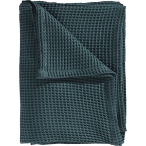 Heckett Lane - Wafelkatoen Army Green Effen - HNHNLD308-38-P-240 x 260 cm - 240 x 260 cm - -