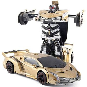 M.T.C © RC Transformer ROBOT auto Lamborghini bestuurbare GOUD