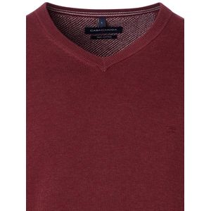 Casa Moda Heren Trui Met V-Hals Pima-Katoen 004430-485 Rood - 3XL